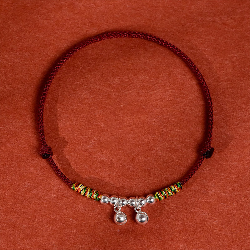 Collare per animali domestici regolabile con campanella in Buddha Stones , rosso e nero, per gatti e cani di piccola taglia - image 1