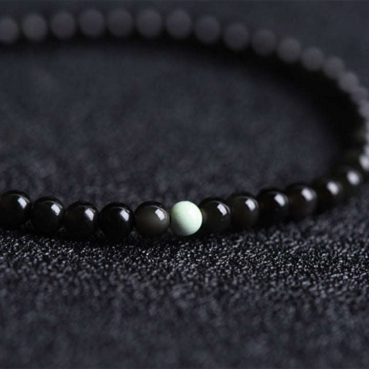 Bracciale Buddha Stones in ossidiana nera, turchese e forza per la realizzazione - image 4