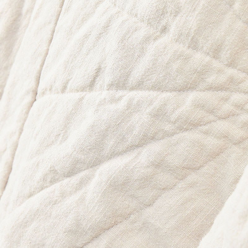 Pantaloni da donna Buddha Stones in cotone spesso e semplice, con tasche, lunghezza 7-8 - image 7