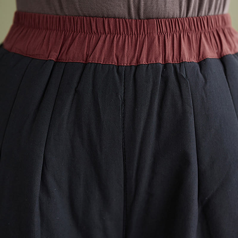 Pantaloni larghi casual da donna Buddha Stones con tasche - image 5