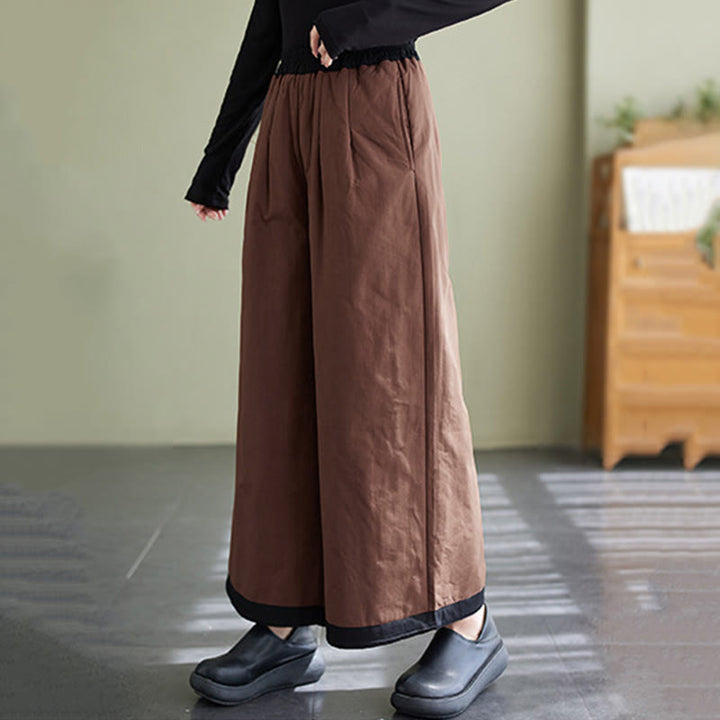 Pantaloni larghi casual da donna Buddha Stones con tasche - image 14