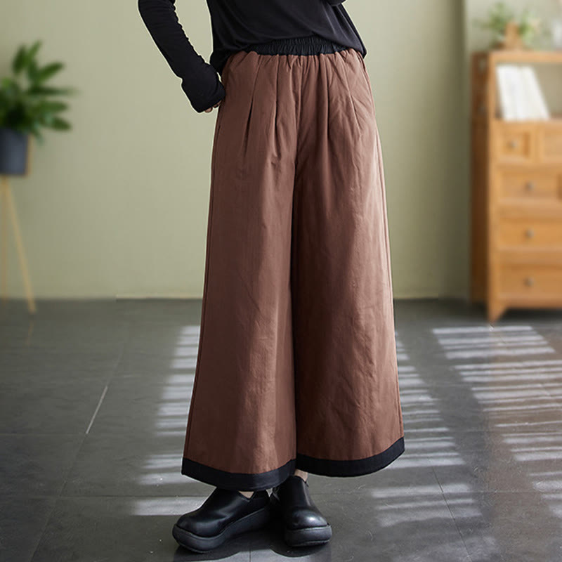 Pantaloni larghi casual da donna Buddha Stones con tasche - image 10