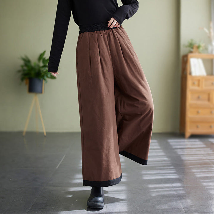 Pantaloni larghi casual da donna Buddha Stones con tasche - image 13