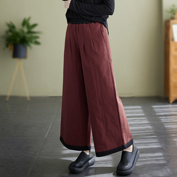 Pantaloni larghi casual da donna Buddha Stones con tasche - image 19