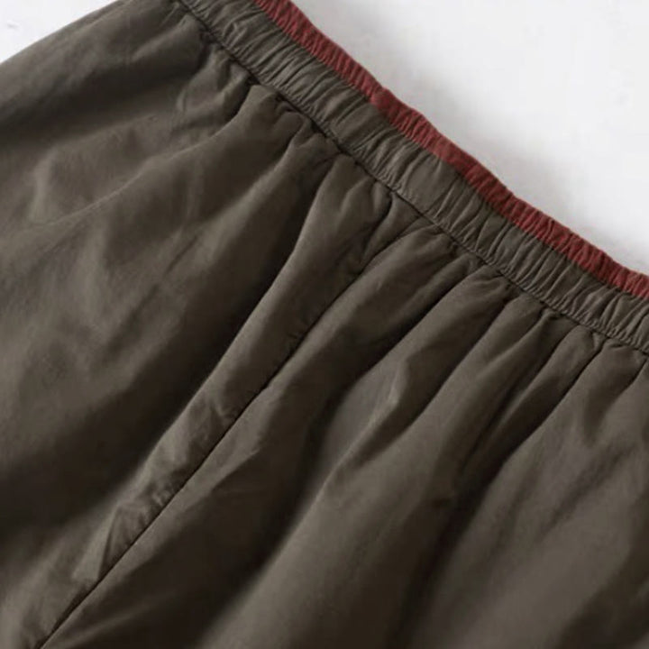 Pantaloni da donna spessi in cotone e poliestere con tasche, tinta unita, motivo Buddha Stones - image 5