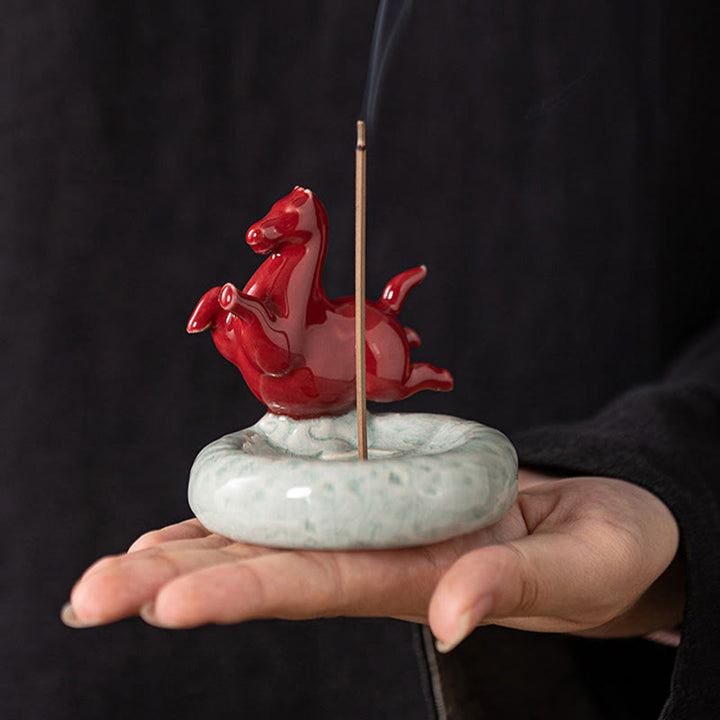 Buddha Stones Anno del Cavallo 2026 Decorazione per la casa Bruciatore di incenso - image 7