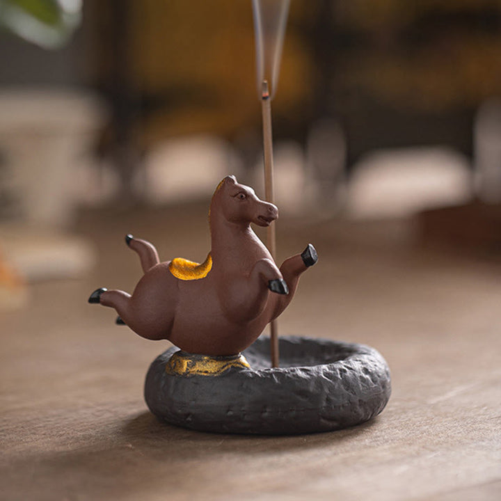 Buddha Stones Anno del Cavallo 2026 Decorazione per la casa Bruciatore di incenso - image 2