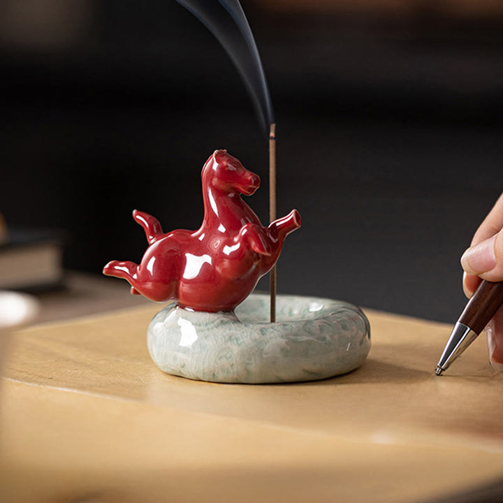 Buddha Stones Anno del Cavallo 2026 Decorazione per la casa Bruciatore di incenso - image 14