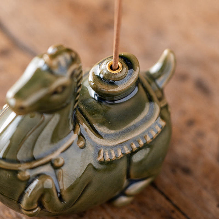 Buddha Stones Anno del Cavallo 2026 Lingotto di Capodanno Bruciatore di Incenso della Fortuna - image 8