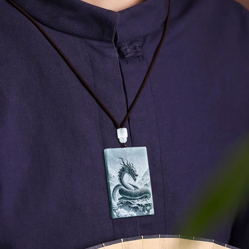 Buddha Stones Anno del Cavallo Zodiaco Cinese Incisione Giada Abbondanza Collana Pendenti - image 18