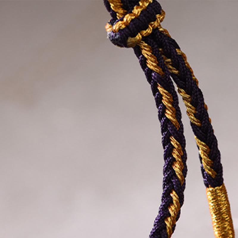 Buddha Stones, monete dei cinque imperatori, rame, ametista, cinabro, corda nera e rossa, braccialetto per l'equilibrio e l'attrazione della fortuna - image 4