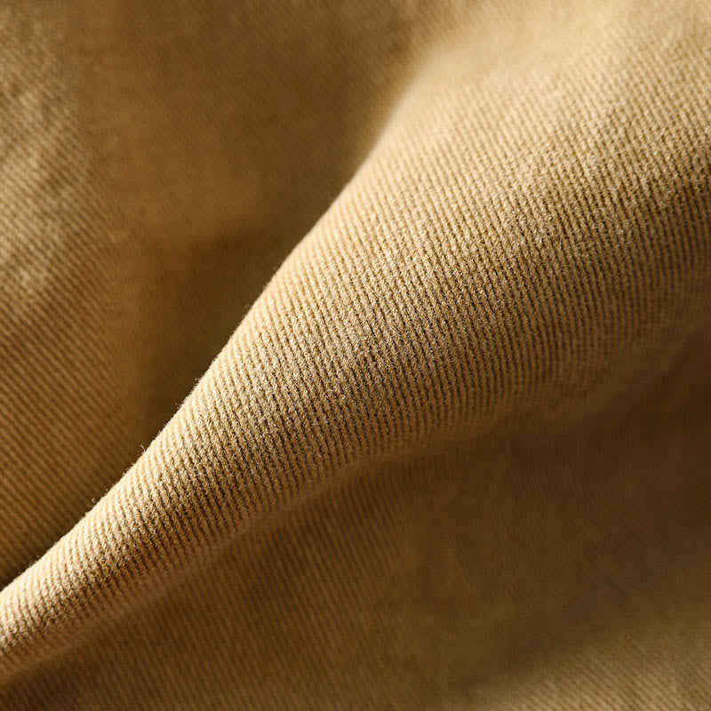 Giacca da donna in cotone di media lunghezza con tasche, maniche lunghe, colletto con revers, motivo Buddha Stones, primavera-autunno - image 11