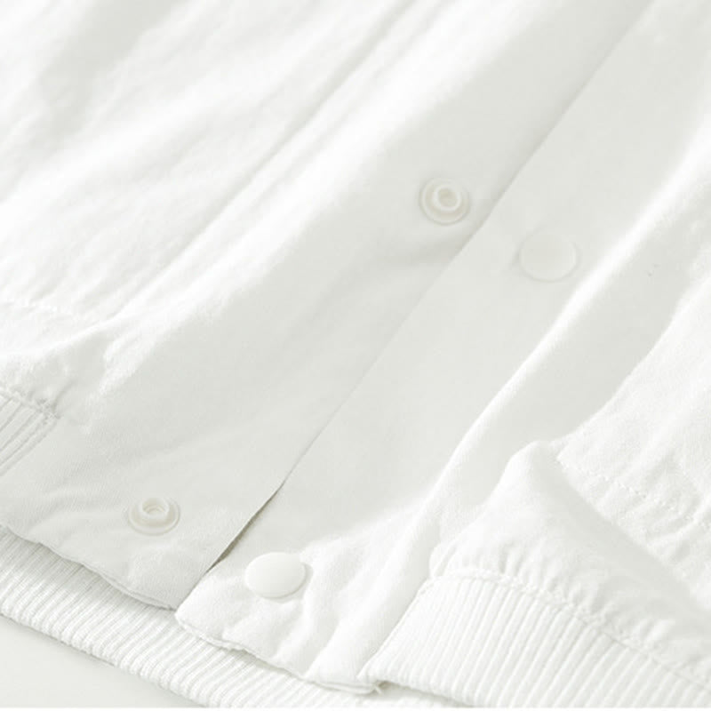 Camicia da uomo in cotone a maniche lunghe con colletto rialzato, semplice, tinta unita, con bottoni, Buddha Stones - image 16