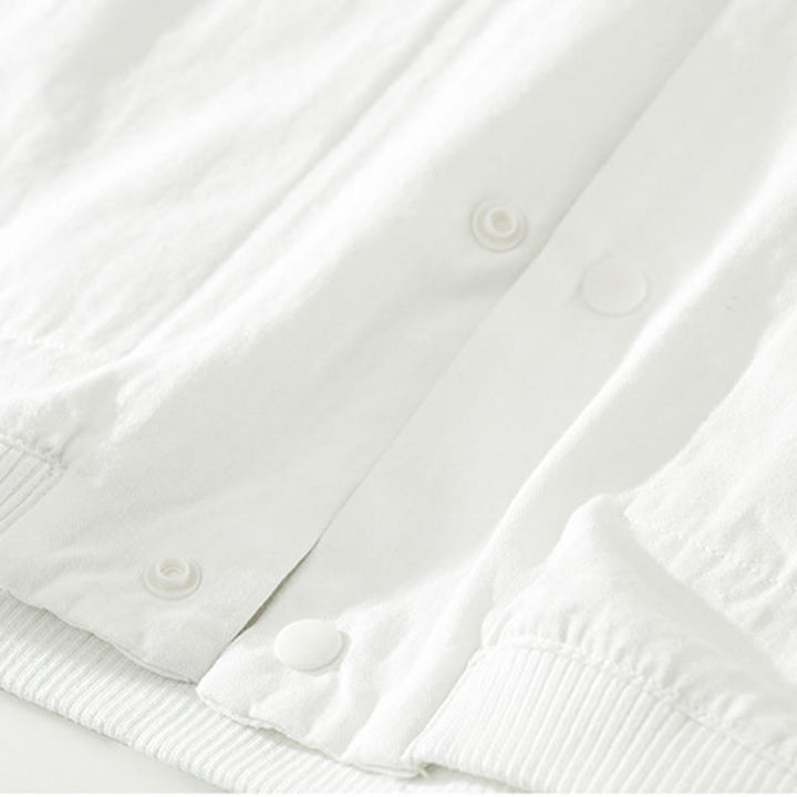 Camicia da uomo in cotone a maniche lunghe con colletto rialzato, semplice, tinta unita, con bottoni, Buddha Stones - image 16