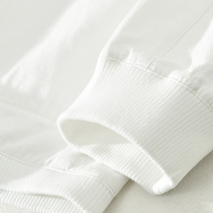 Camicia da uomo in cotone a maniche lunghe con colletto rialzato, semplice, tinta unita, con bottoni, Buddha Stones - image 17