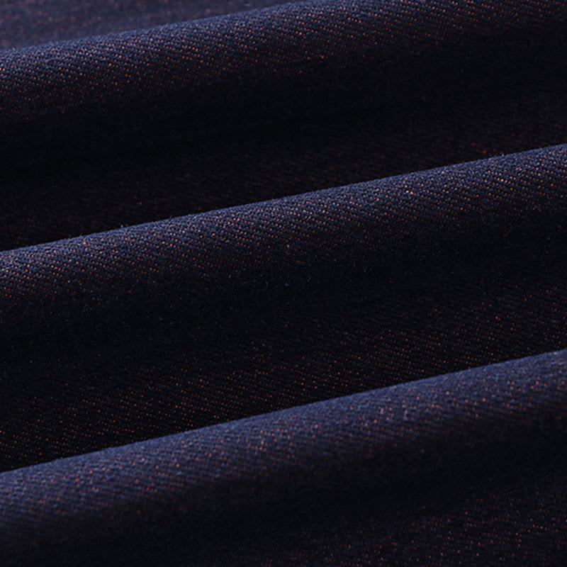 Giacca da uomo in denim e cotone con maniche a tre quarti, aperta sul davanti, con lacci Buddha Stones - image 10