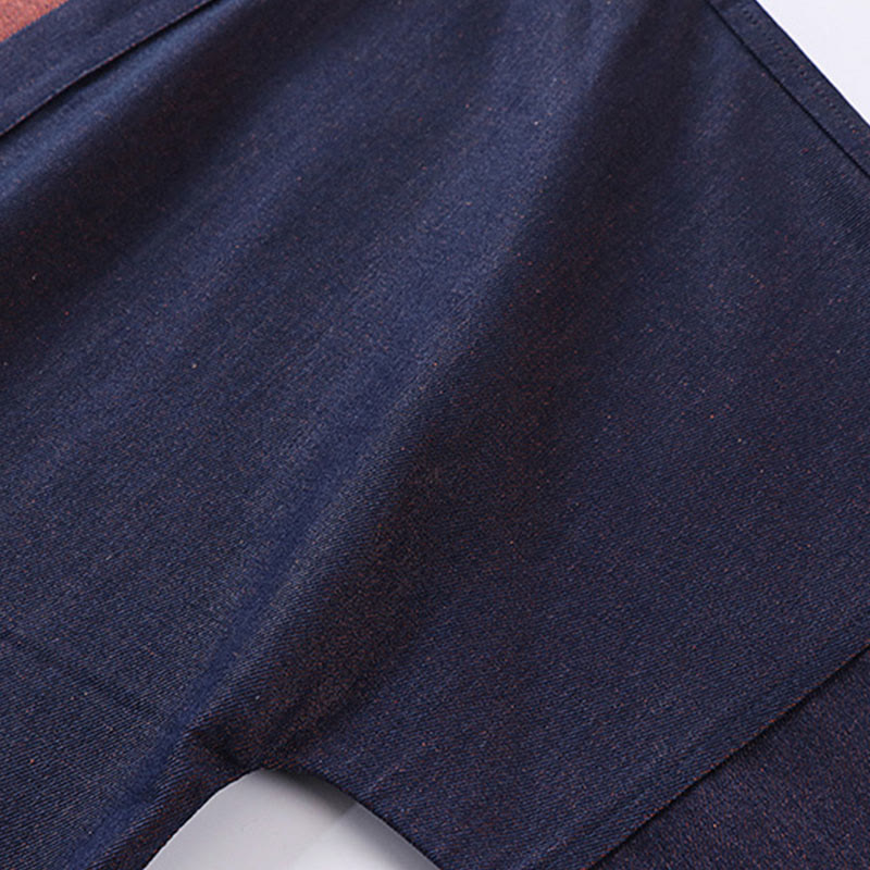 Giacca da uomo in denim e cotone con maniche a tre quarti, aperta sul davanti, con lacci Buddha Stones - image 8