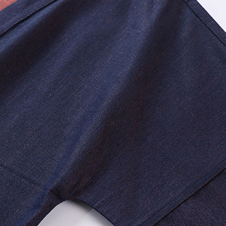 Giacca da uomo in denim e cotone con maniche a tre quarti, aperta sul davanti, con lacci Buddha Stones - image 8