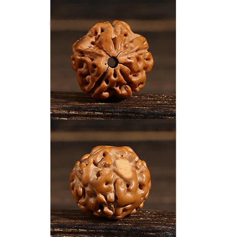 Buddha Stones Tibetano 108 Perle Bodhi Seed Tre Occhi Dzi Perla di Auspicio Mala - image 21