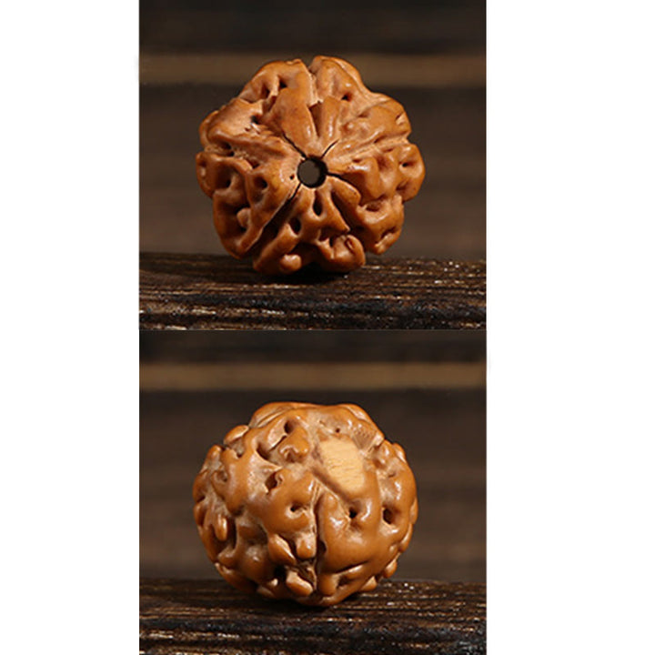 Buddha Stones Tibetano 108 Perle Bodhi Seed Tre Occhi Dzi Perla di Auspicio Mala - image 21