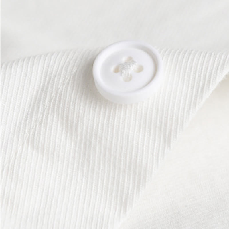 Camicia da uomo in cotone a maniche lunghe con colletto rialzato, con bottoni decorativi e tasca abbottonata, modello Buddha Stones Spring Solid - image 23