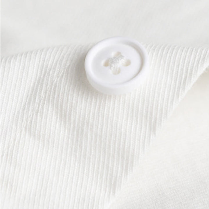 Camicia da uomo in cotone a maniche lunghe con colletto rialzato, con bottoni decorativi e tasca abbottonata, modello Buddha Stones Spring Solid - image 23