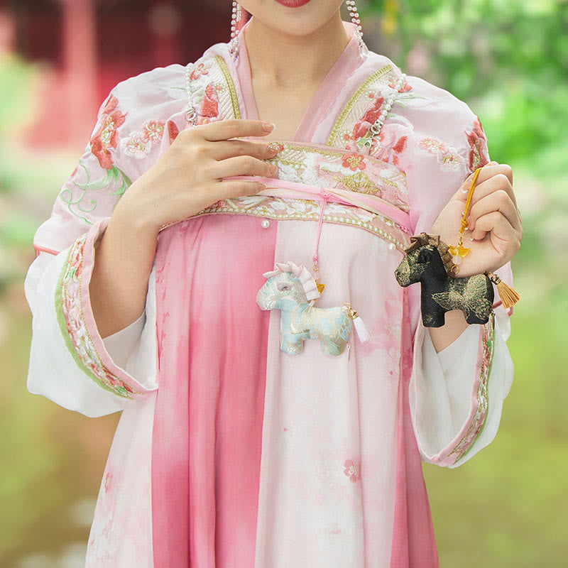 Decorazione da appendere con ricamo a nappa in corda rossa, motivo Buddha Stones Year of the Horse - image 13