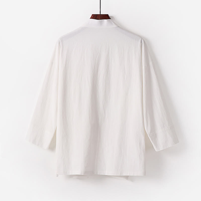 Set di 2 pezzi di kimono in cotone con lacci, pantaloni larghi alla caviglia e tasche, da meditazione per uomo, Buddha Stones - image 19