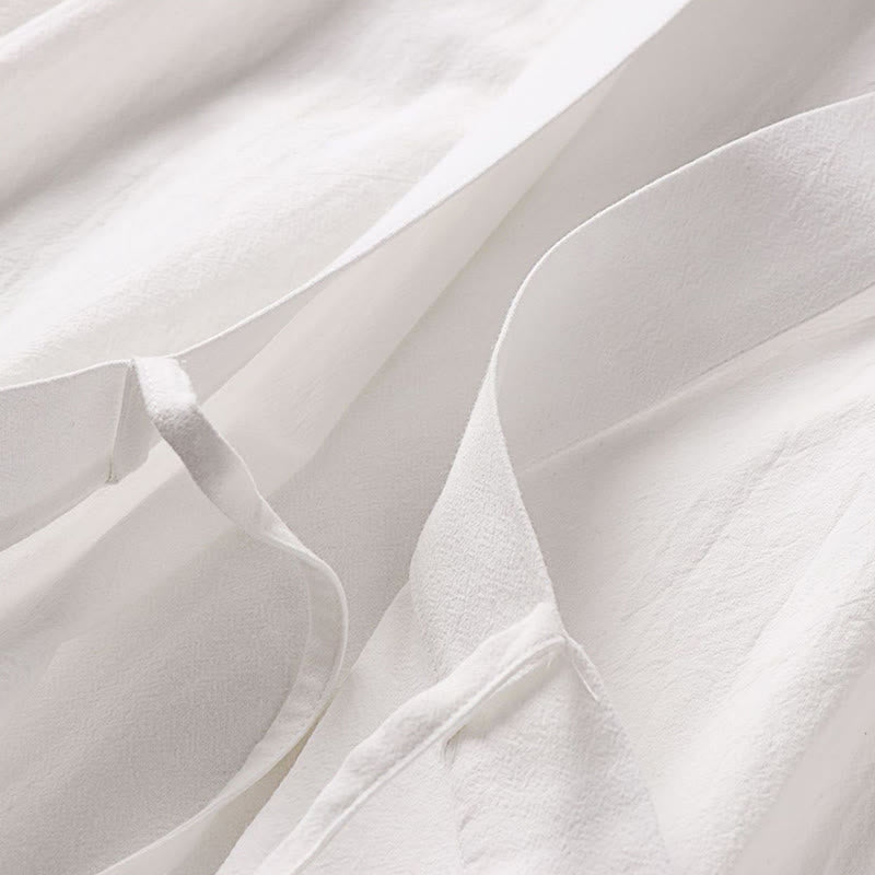 Set di 2 pezzi di kimono in cotone con lacci, pantaloni larghi alla caviglia e tasche, da meditazione per uomo, Buddha Stones - image 23