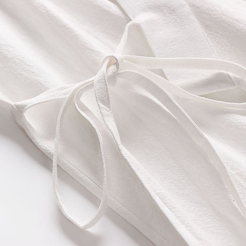 Set di 2 pezzi di kimono in cotone con lacci, pantaloni larghi alla caviglia e tasche, da meditazione per uomo, Buddha Stones - image 24