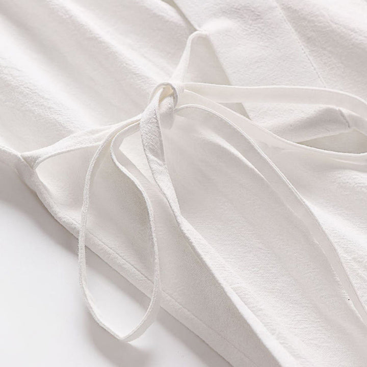 Set di 2 pezzi di kimono in cotone con lacci, pantaloni larghi alla caviglia e tasche, da meditazione per uomo, Buddha Stones - image 24