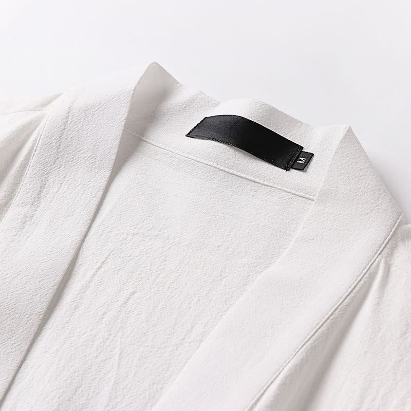 Set di 2 pezzi di kimono in cotone con lacci, pantaloni larghi alla caviglia e tasche, da meditazione per uomo, Buddha Stones - image 22