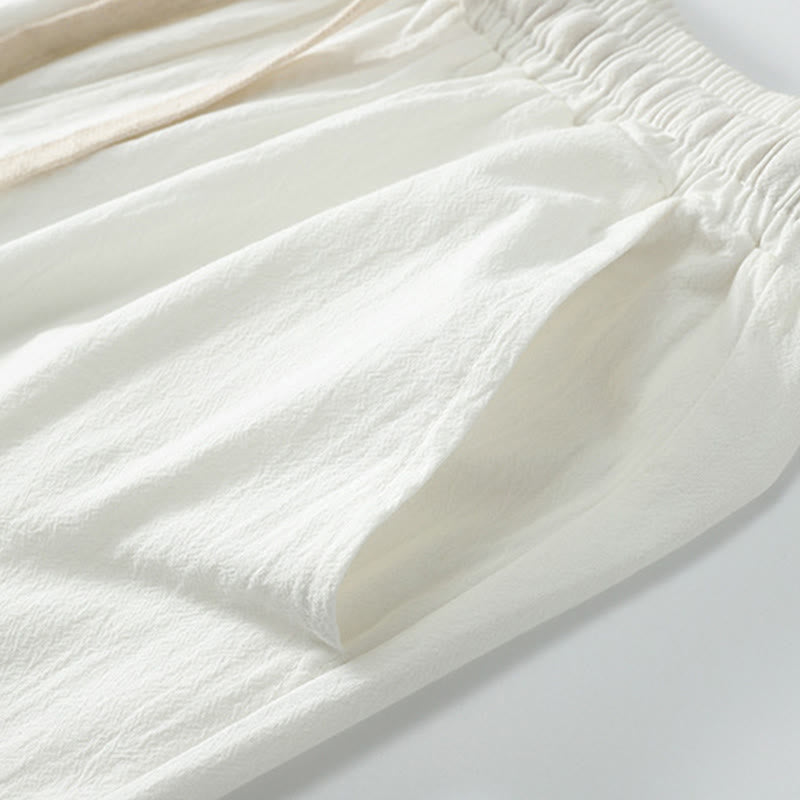 Set di 2 pezzi Buddha Stones, kimono in cotone con coulisse, pantaloni con tasche e maniche a tre quarti, per meditazione da uomo - image 15