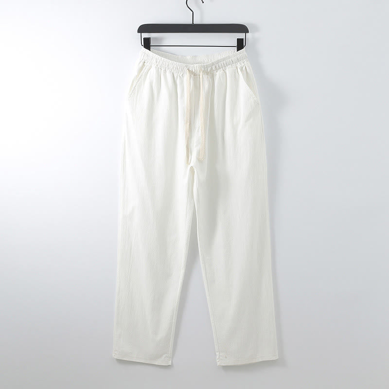 Set di 2 pezzi Buddha Stones, kimono in cotone con coulisse, pantaloni con tasche e maniche a tre quarti, per meditazione da uomo - image 12