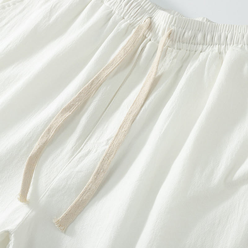 Set di 2 pezzi Buddha Stones, kimono in cotone con coulisse, pantaloni con tasche e maniche a tre quarti, per meditazione da uomo - image 14