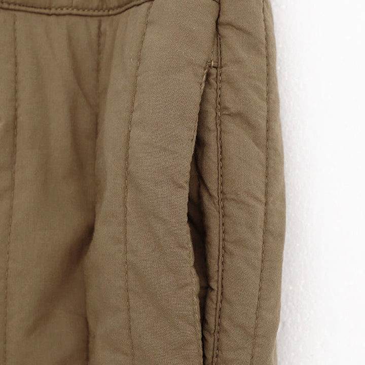 Pantaloni harem da donna in cotone con tasche e design a tinta unita invernale Buddha Stones - image 3