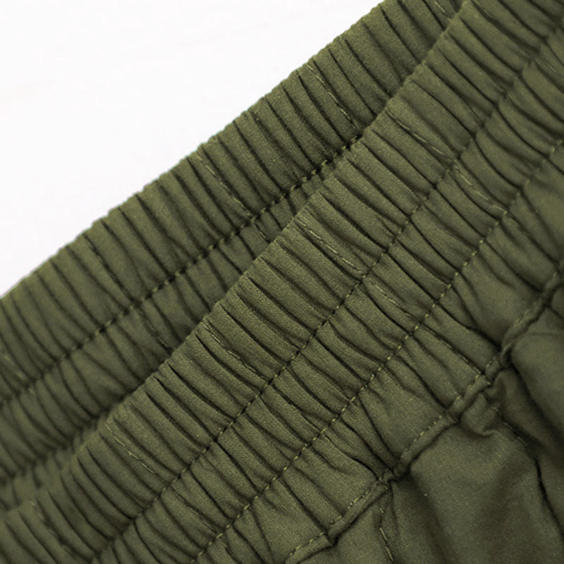 Pantaloni harem da donna in cotone con tasche e design a tinta unita invernale Buddha Stones - image 27