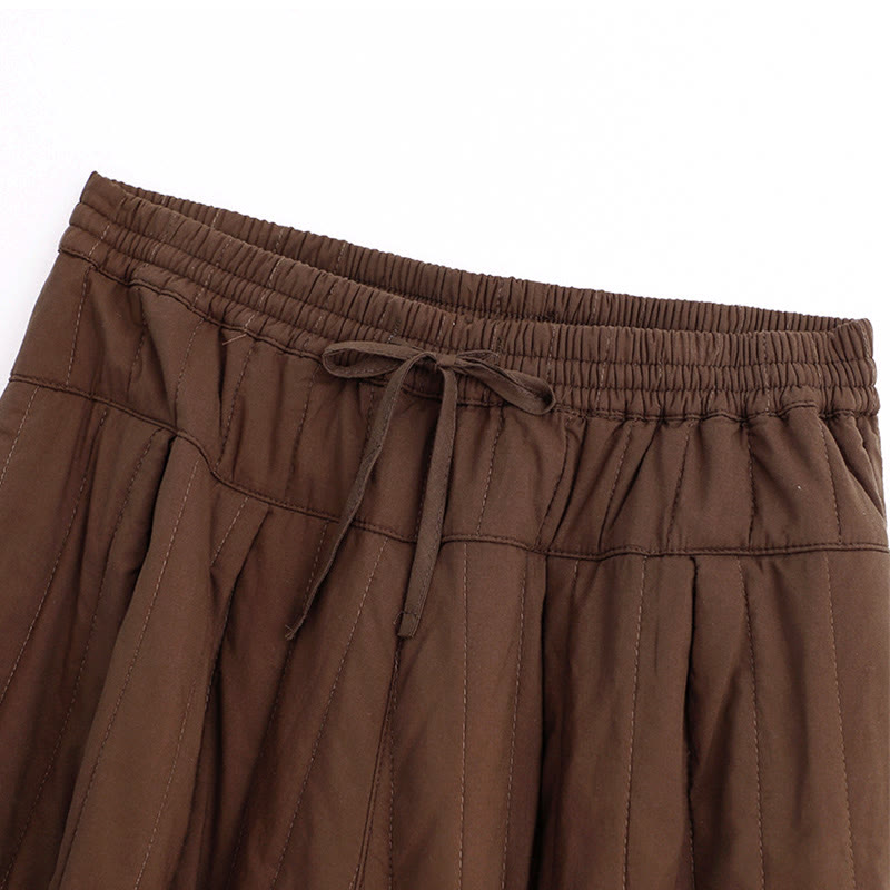 Pantaloni harem da donna in cotone con tasche e design a tinta unita invernale Buddha Stones - image 16