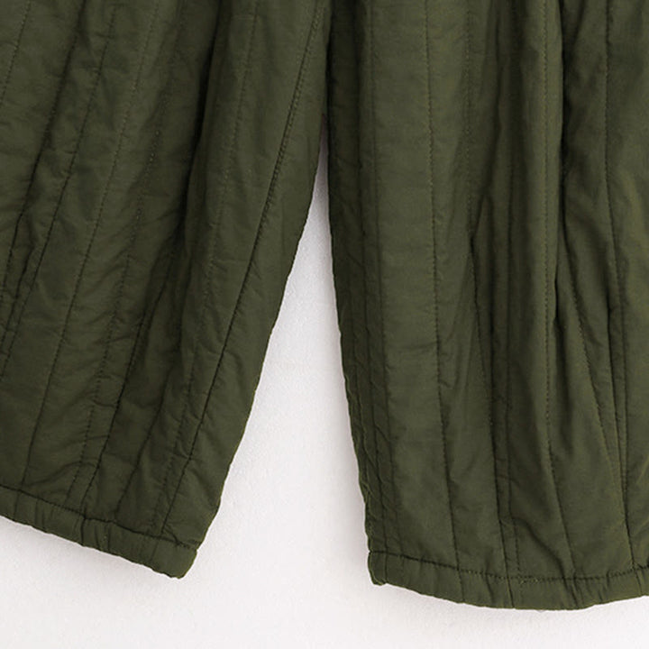 Pantaloni harem da donna in cotone con tasche e design a tinta unita invernale Buddha Stones - image 24