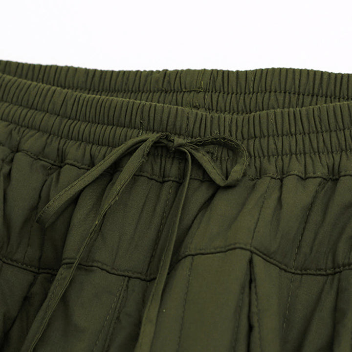 Pantaloni harem da donna in cotone con tasche e design a tinta unita invernale Buddha Stones - image 21