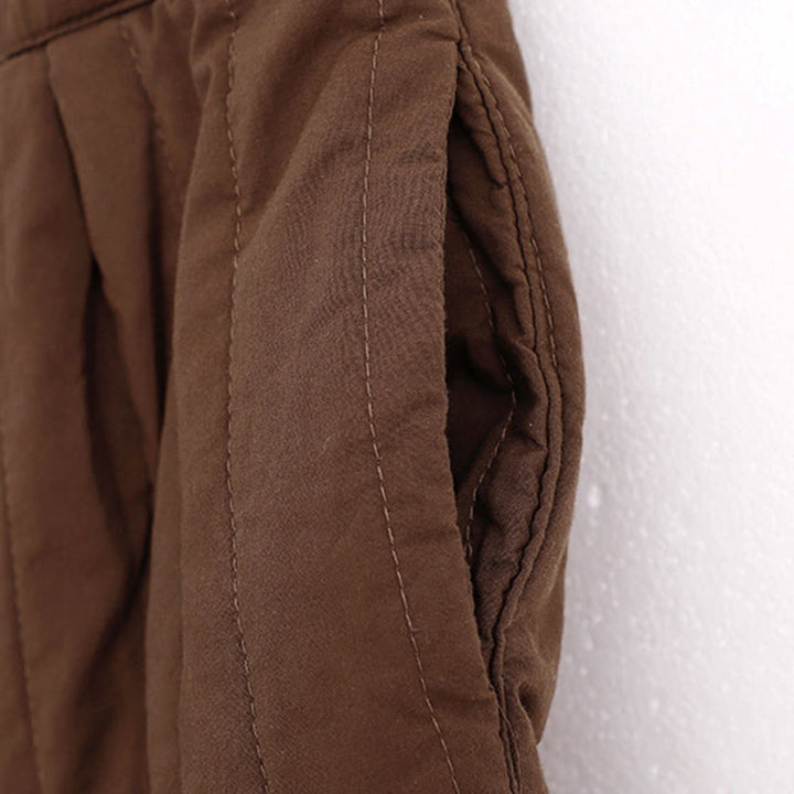 Pantaloni harem da donna in cotone con tasche e design a tinta unita invernale Buddha Stones - image 17