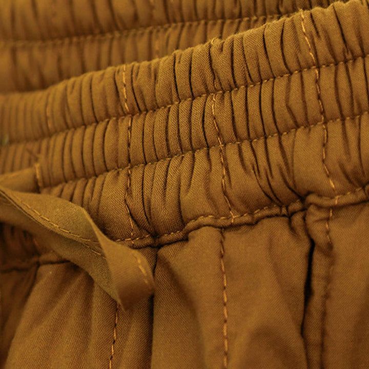 Pantaloni harem da donna in cotone con tasche e design a tinta unita invernale Buddha Stones - image 30