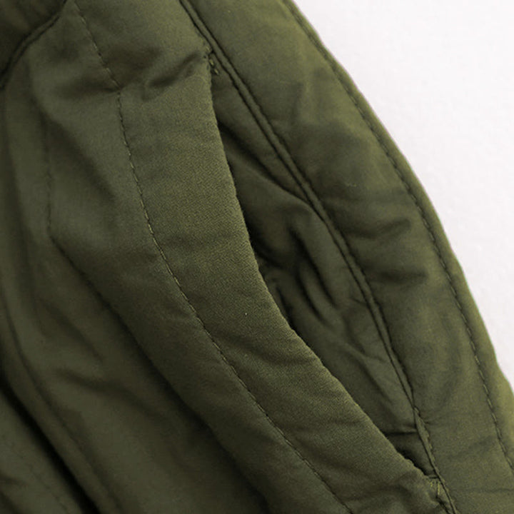 Pantaloni harem da donna in cotone con tasche e design a tinta unita invernale Buddha Stones - image 23