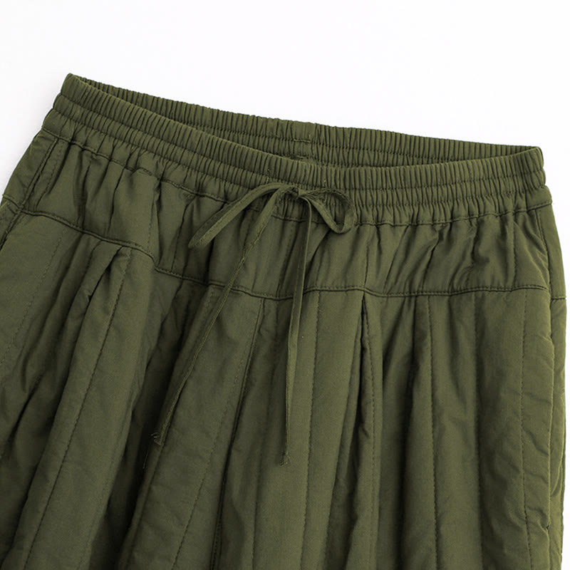 Pantaloni harem da donna in cotone con tasche e design a tinta unita invernale Buddha Stones - image 22