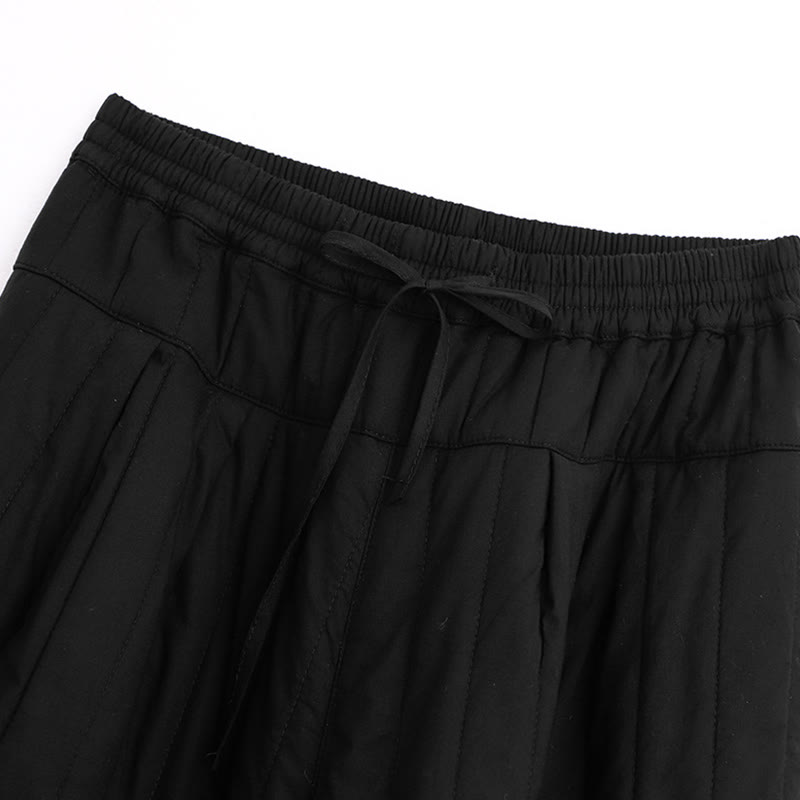 Pantaloni harem da donna in cotone con tasche e design a tinta unita invernale Buddha Stones - image 10