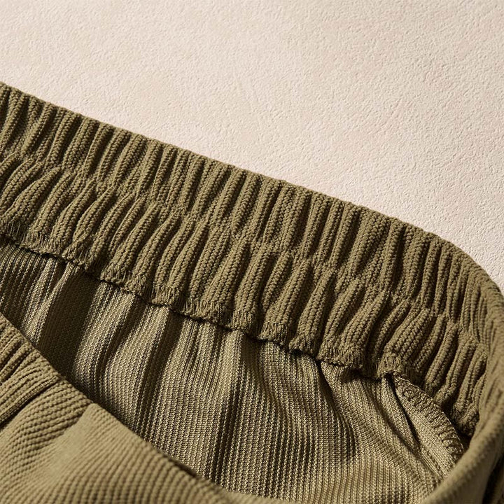 Pantaloni harem a vita alta in velluto a coste da donna Buddha Stones Commute Fall con tasche - image 5