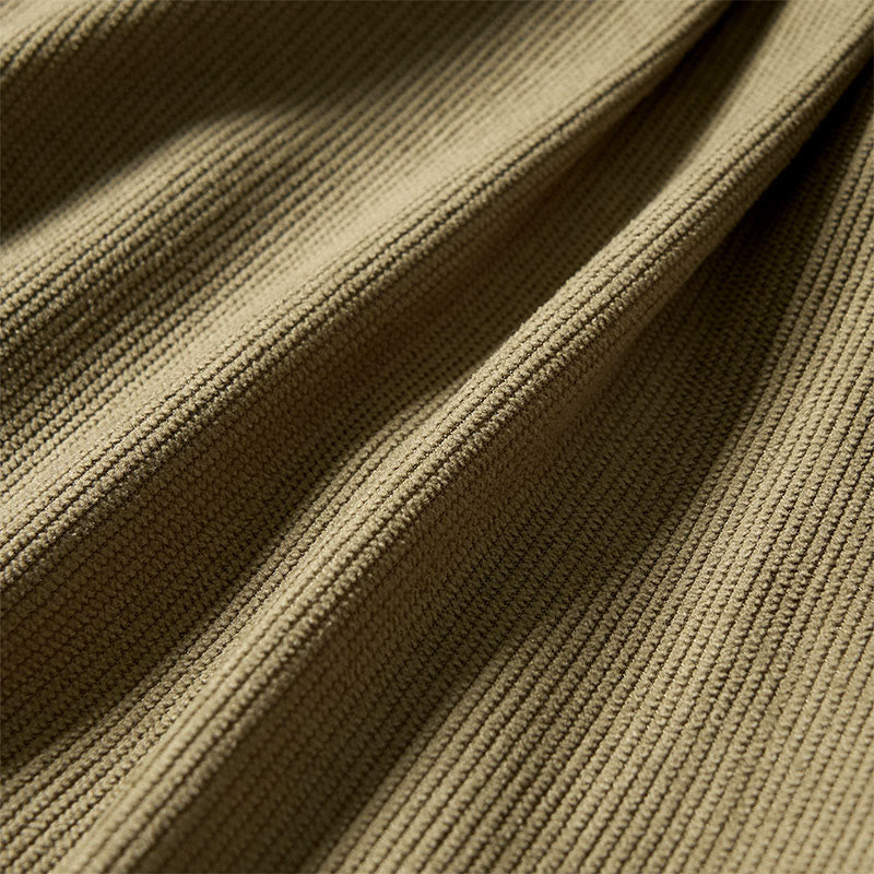 Pantaloni harem a vita alta in velluto a coste da donna Buddha Stones Commute Fall con tasche - image 9