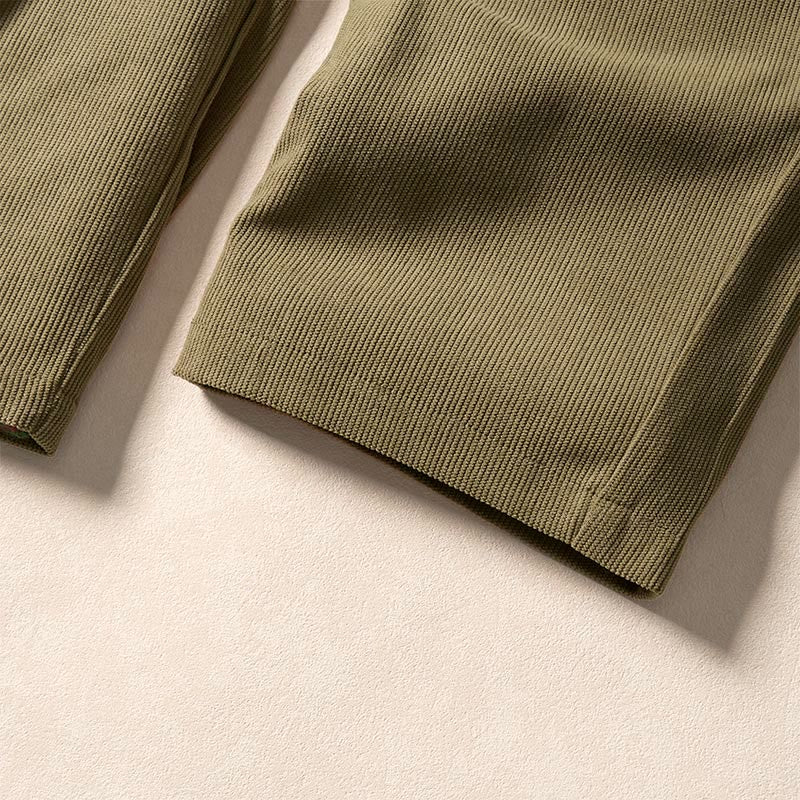 Pantaloni harem a vita alta in velluto a coste da donna Buddha Stones Commute Fall con tasche - image 10