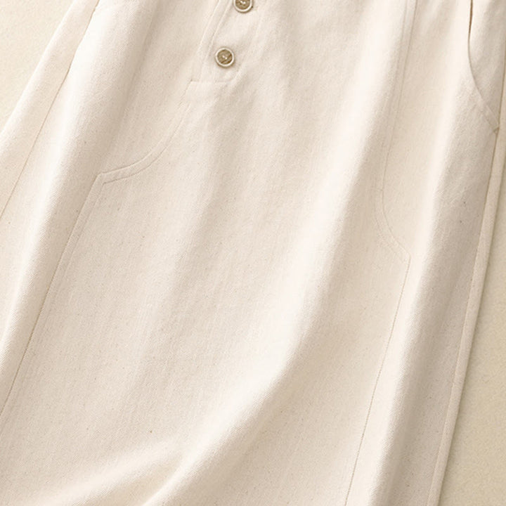 Gonna da donna in cotone semplice con tasche Buddha Stones - image 7