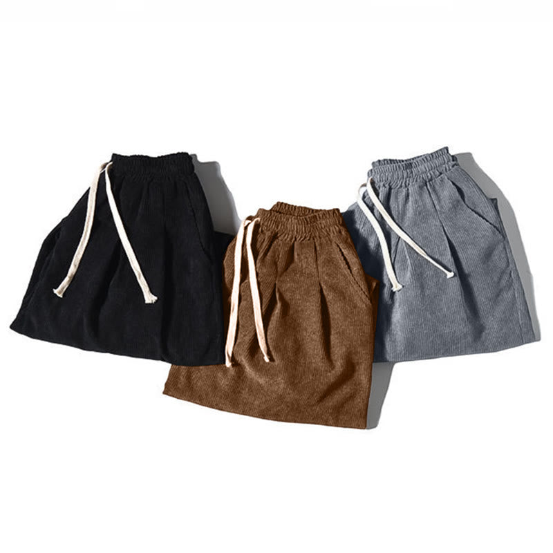 Pantaloni harem da uomo in velluto a coste con fodera in pile, stile retrò, con tasche, modello Buddha Stones - image 48